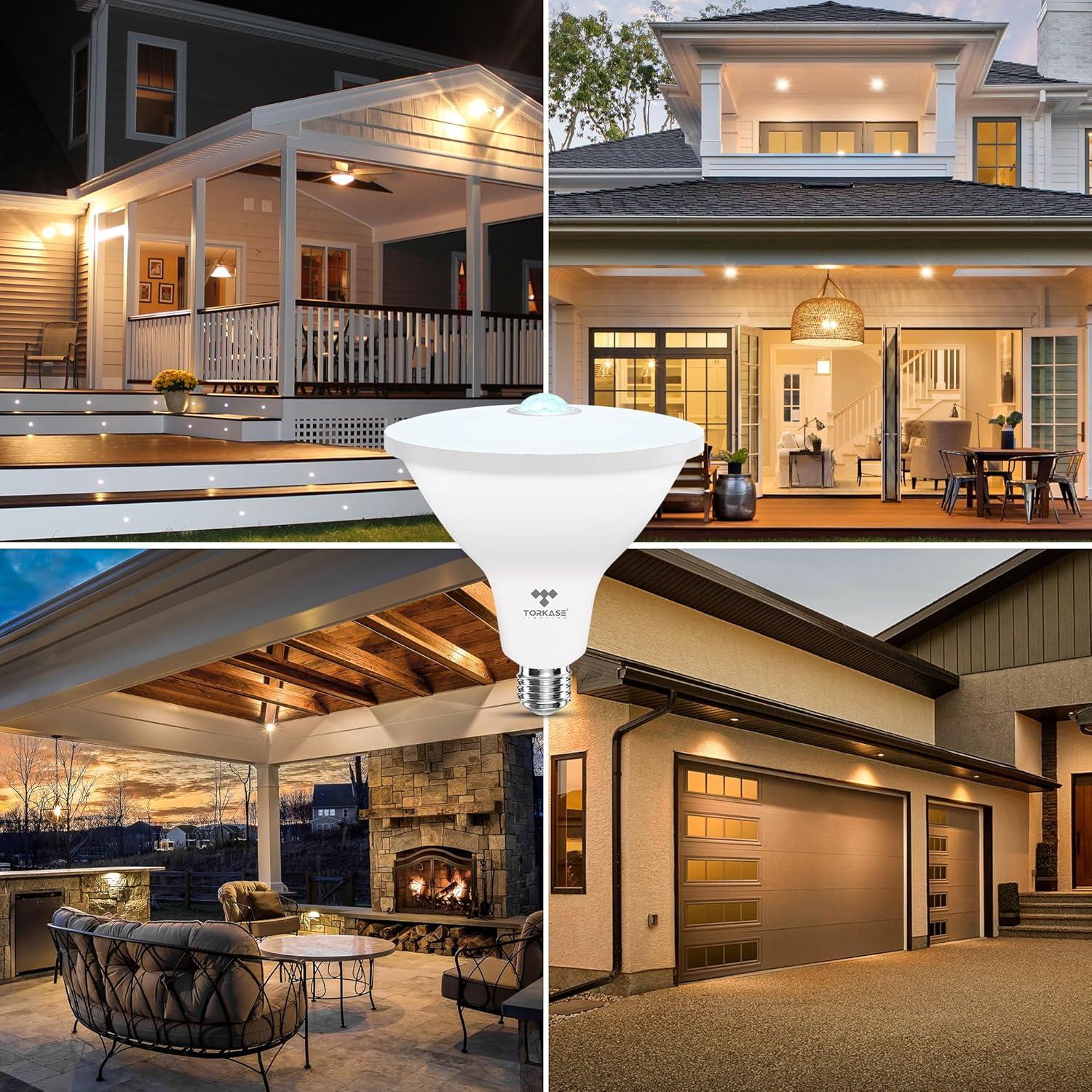 Bombillas LED Torkase PAR38 con Sensor de Movimiento 20W 2000LM