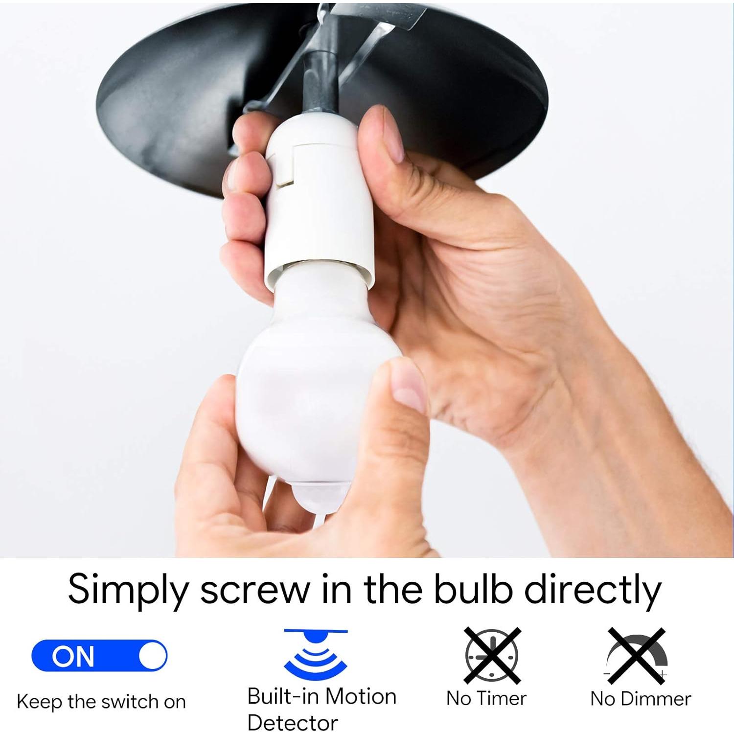 Bombilla LED con Sensor de Movimiento Yankon 8.5W 3000K 2P