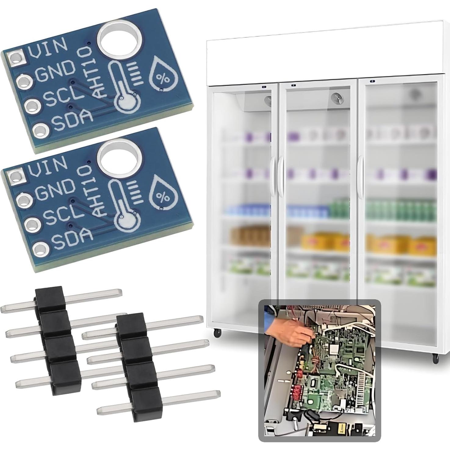 Módulo Sensor Digital de Temperatura y Humedad AHT10 I2C - ECSiNG - 4 Juegos