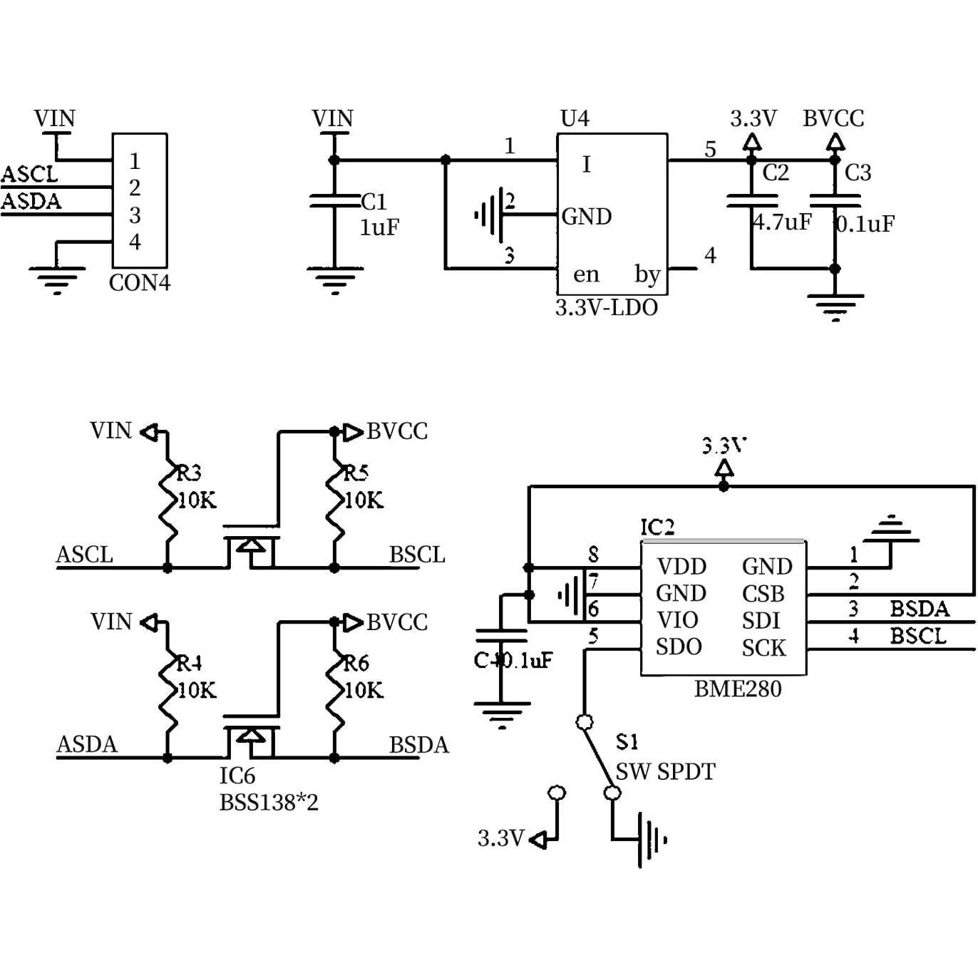 3 Módulos Sensor Digital BME280 Bosch 5V Temperatura Humedad