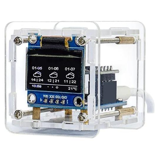 Kit Reloj Meteorológico DIY ESP8266 Wifi Temperatura y Humedad