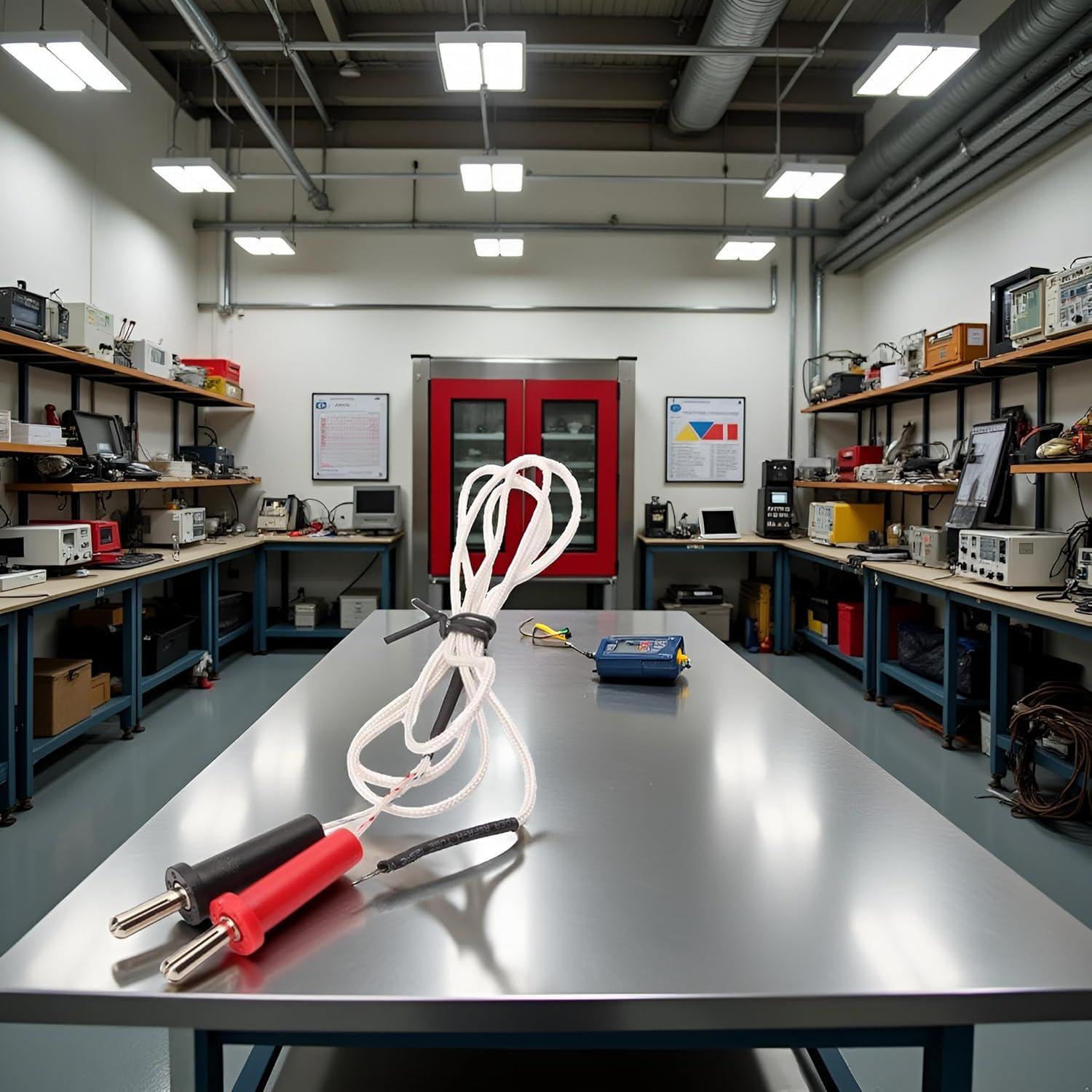 Conector Mini Tipo K 1m JJLFresheners Sonda Termopar -50°C a 350°C