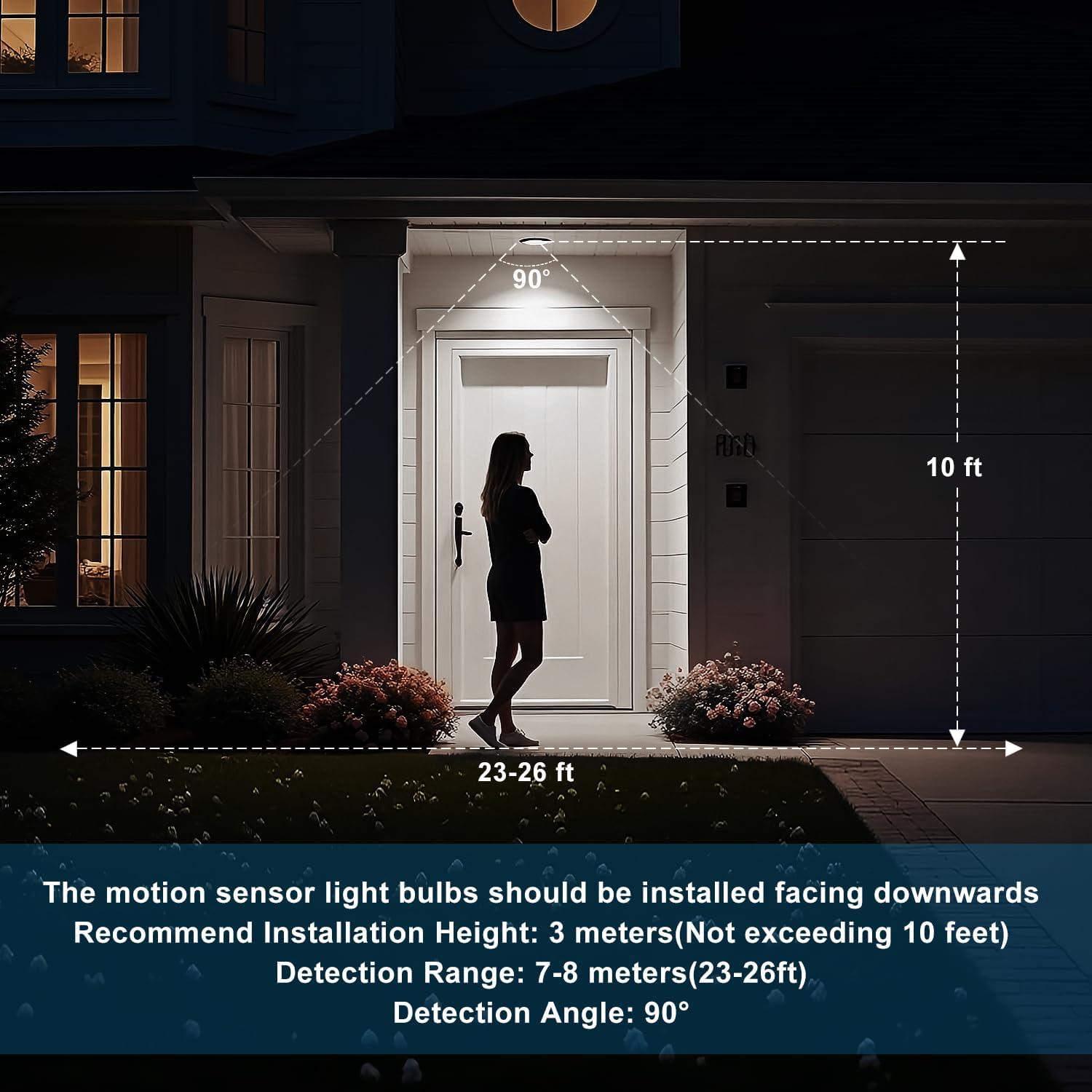 Bombilla LED BR30 12W con Sensor de Movimiento E26 6000K