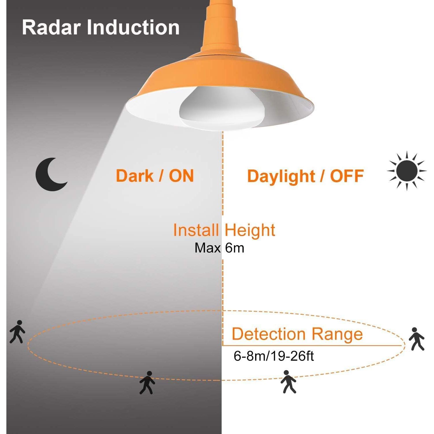 Bombilla LED LUXON 9W con Sensor Radar Movimiento 6000K