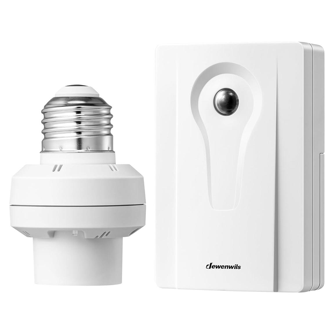 Toma de Sensor de Luz DEWENWILS E26/E27 Automática Crepúsculo