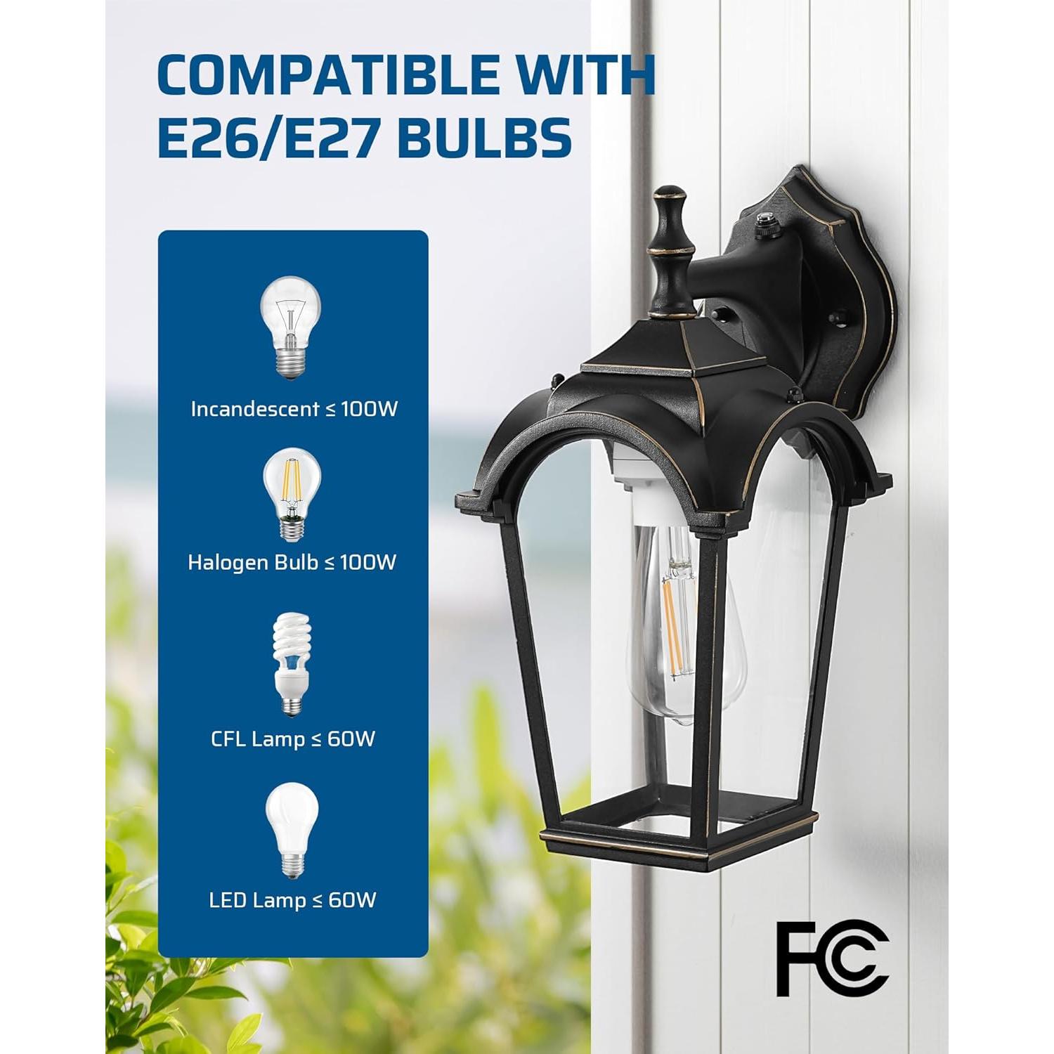 Toma de Sensor de Luz DEWENWILS E26/E27 Automática Crepúsculo