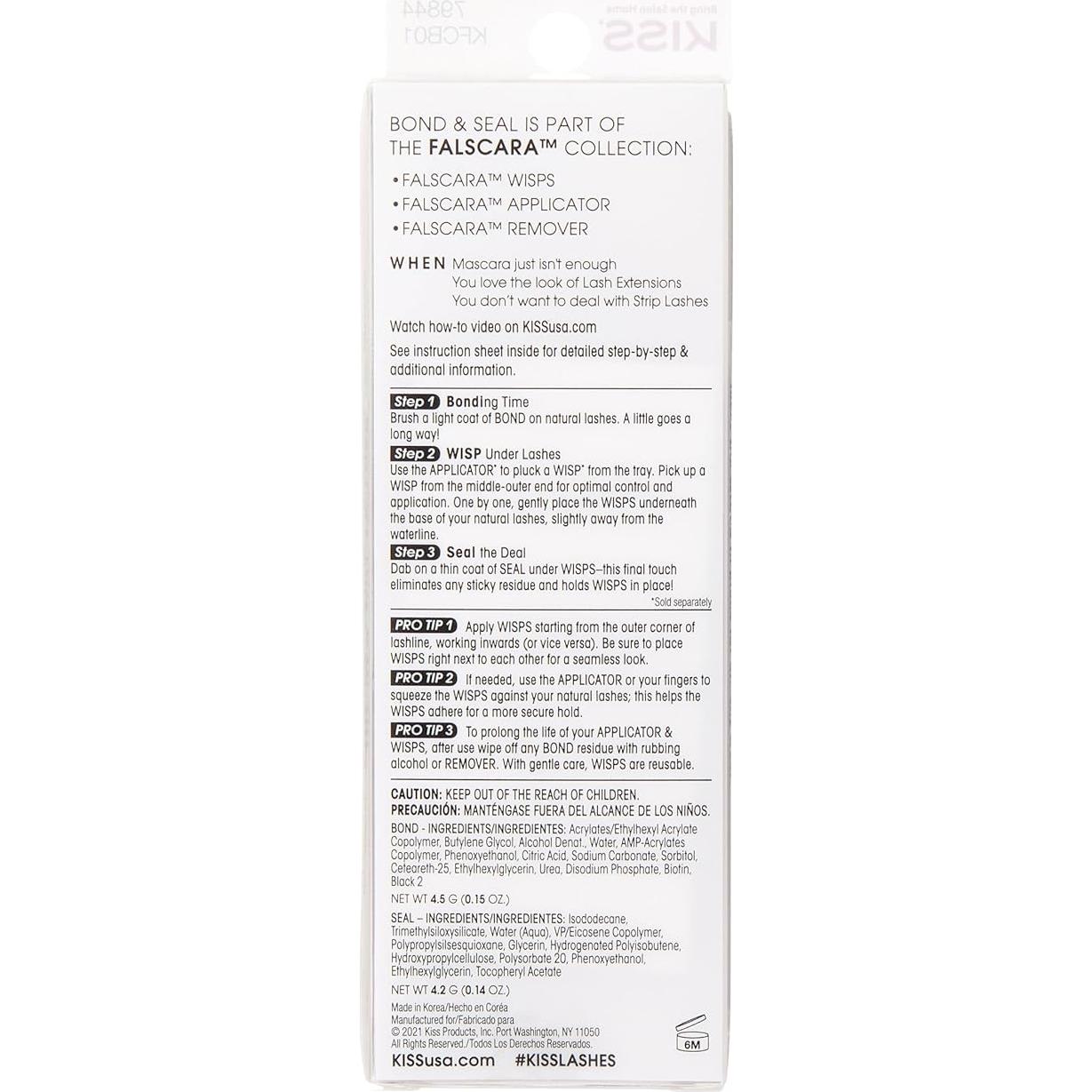 KISS Falscara Extensión de Pestañas Adhesivo Biotina 4.8x14.7cm