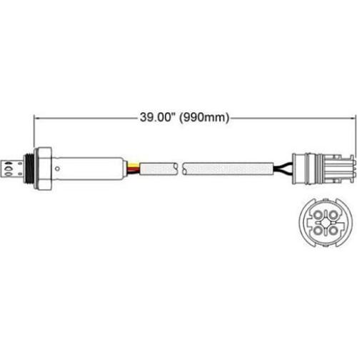 Sensor de Oxígeno Walker Products 250-24810 4 Cables Digital