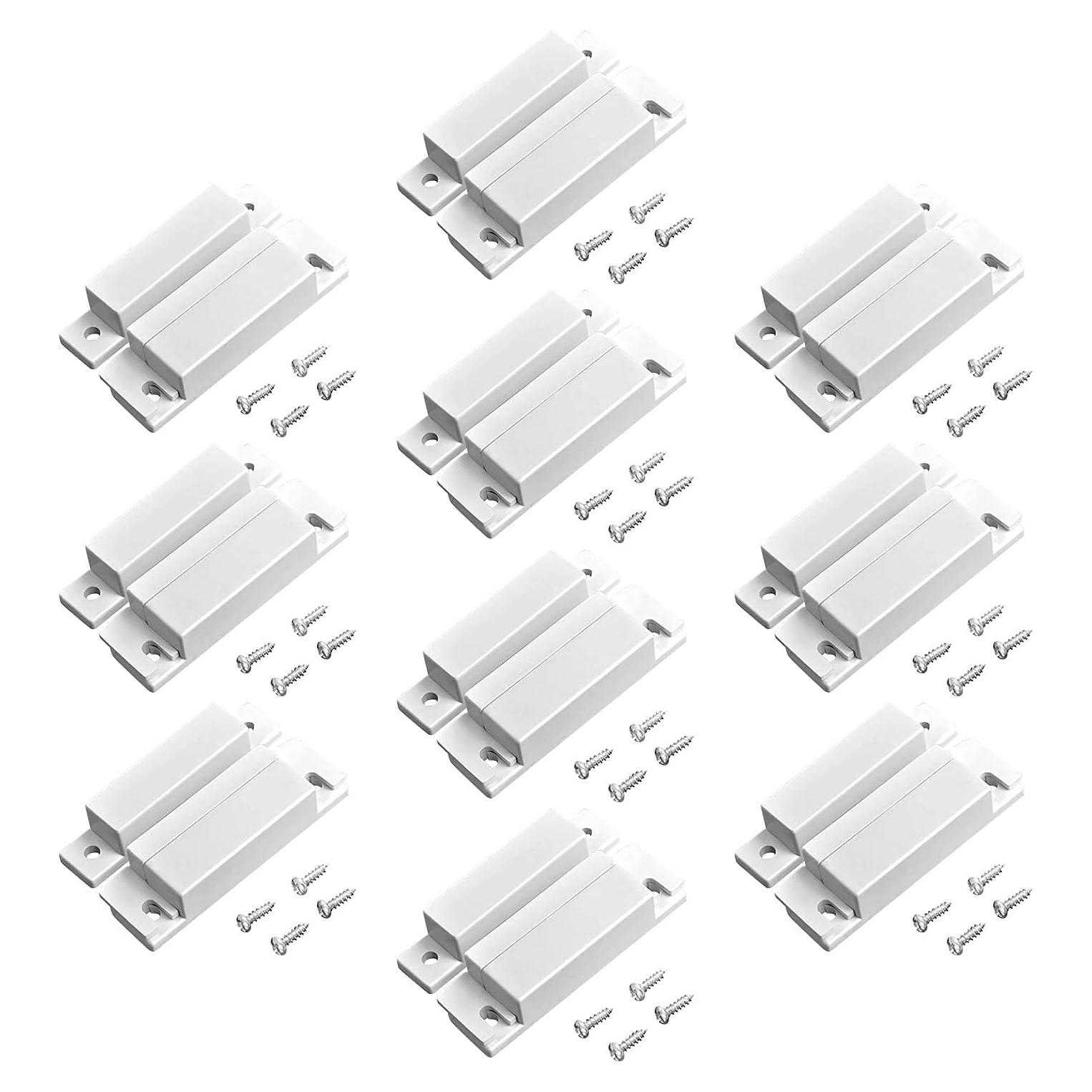 Interruptor Reed Magnético TOWODE para Puertas y Ventanas - Paquete de 10