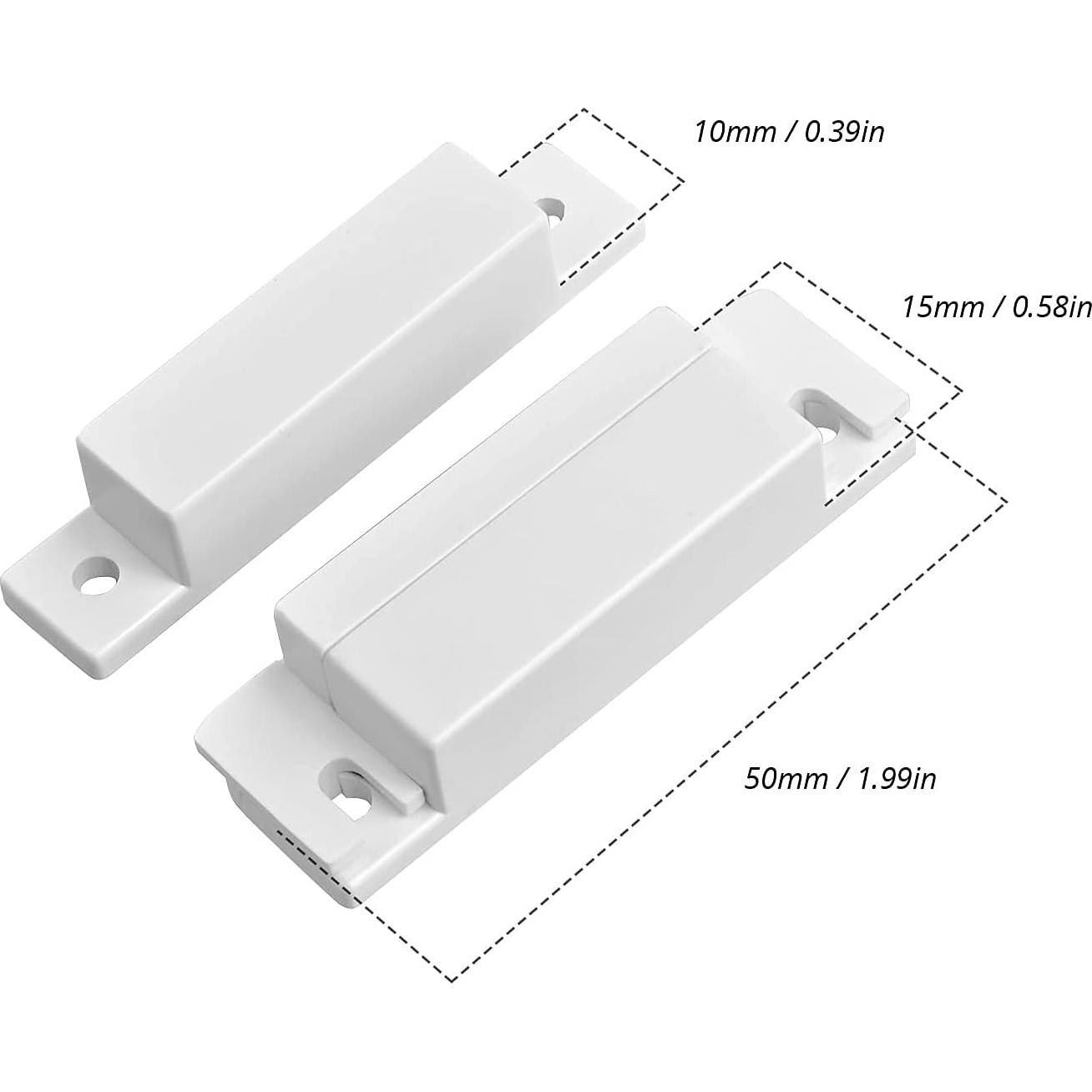 Interruptor Reed Magnético TOWODE para Puertas y Ventanas - Paquete de 10