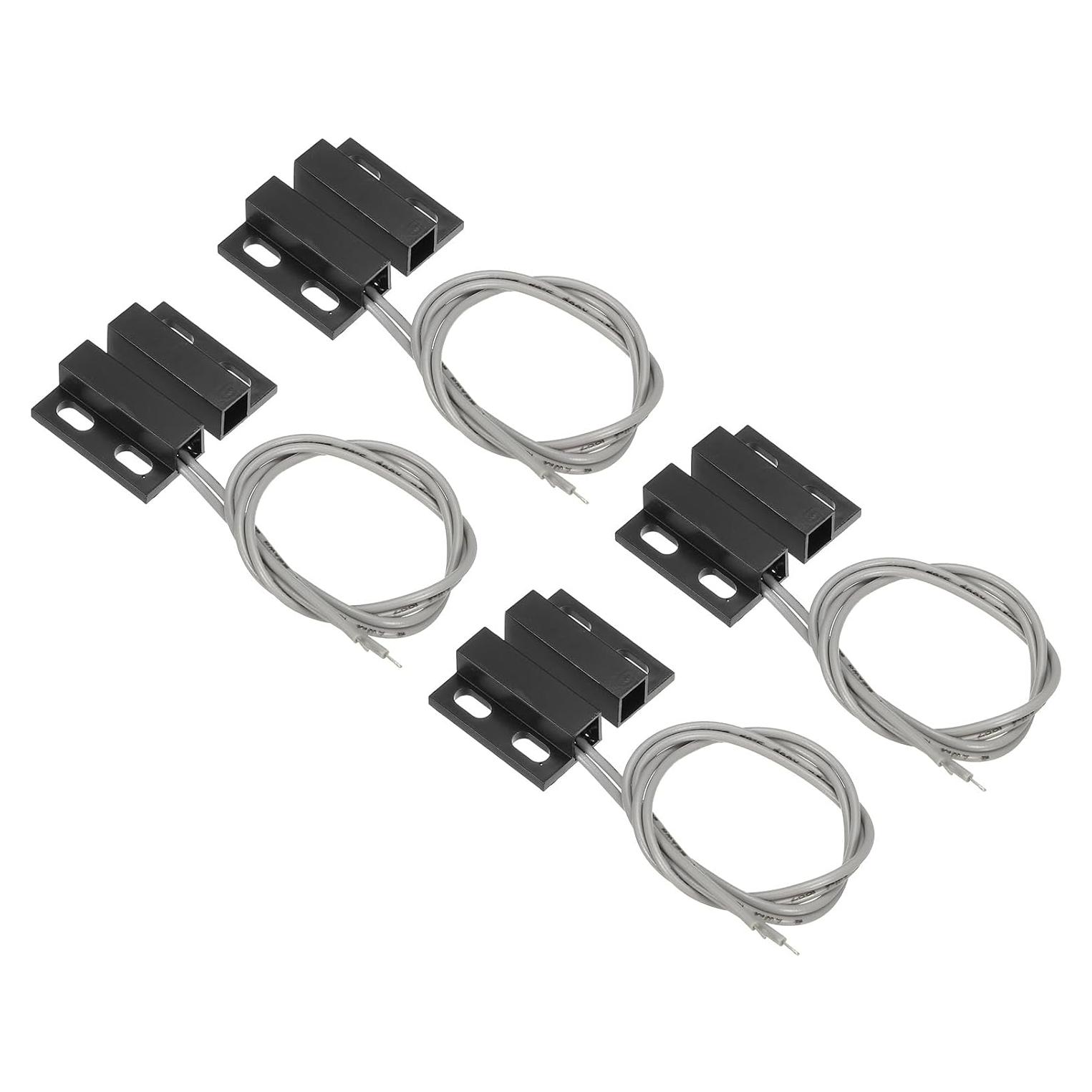 Interruptor de Lengüeta Magnético PATIKIL - Paquete de 4, Negro