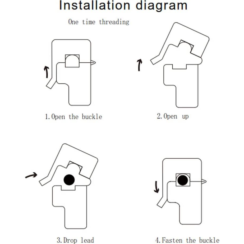 4 Pcs Transformador de Corriente No Invasivo SCT-013-000 100A