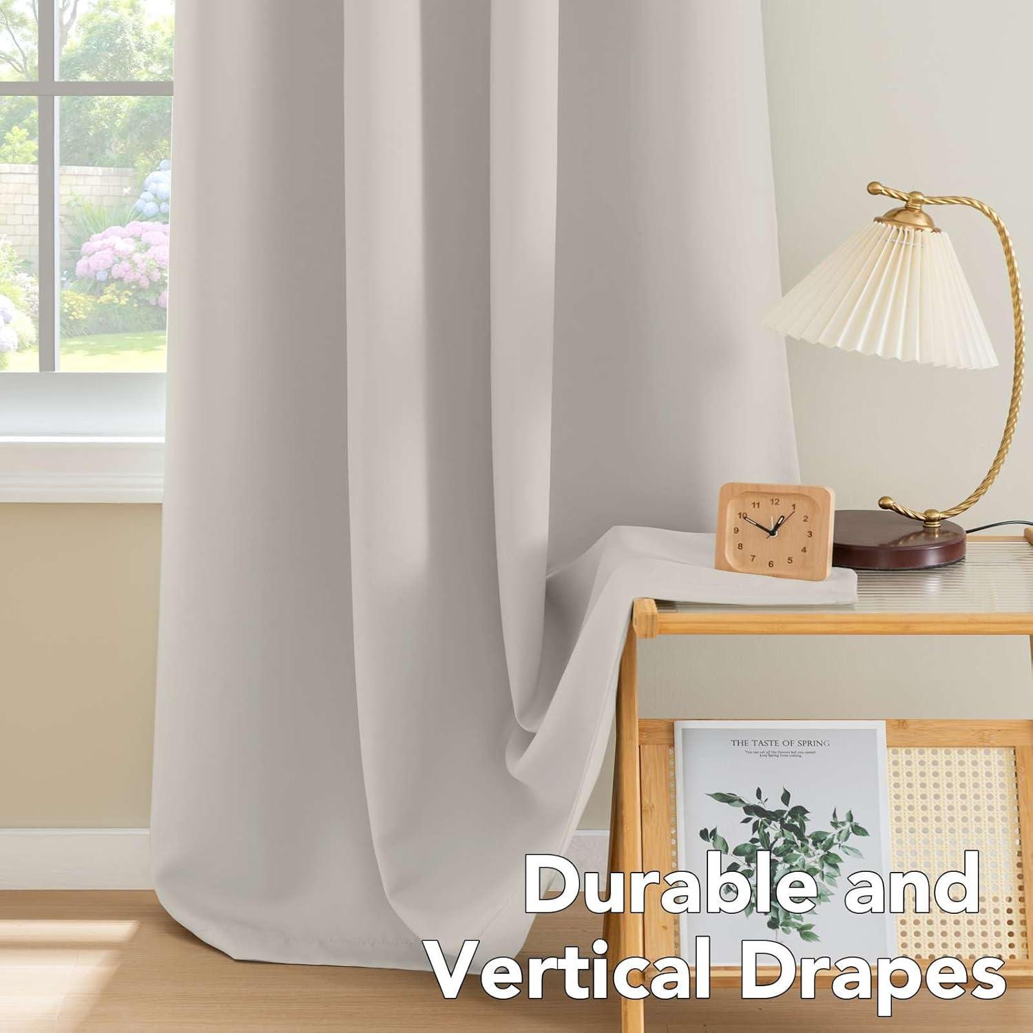 Cortinas Blackout H.VERSAILTEX 2 Paneles 106.68x160 cm Marfil