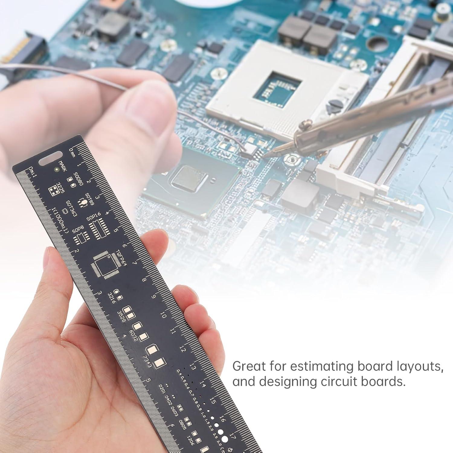 Regla Multifuncional de PCB 4PCS 15-30cm Smgda Fibra de Vidrio