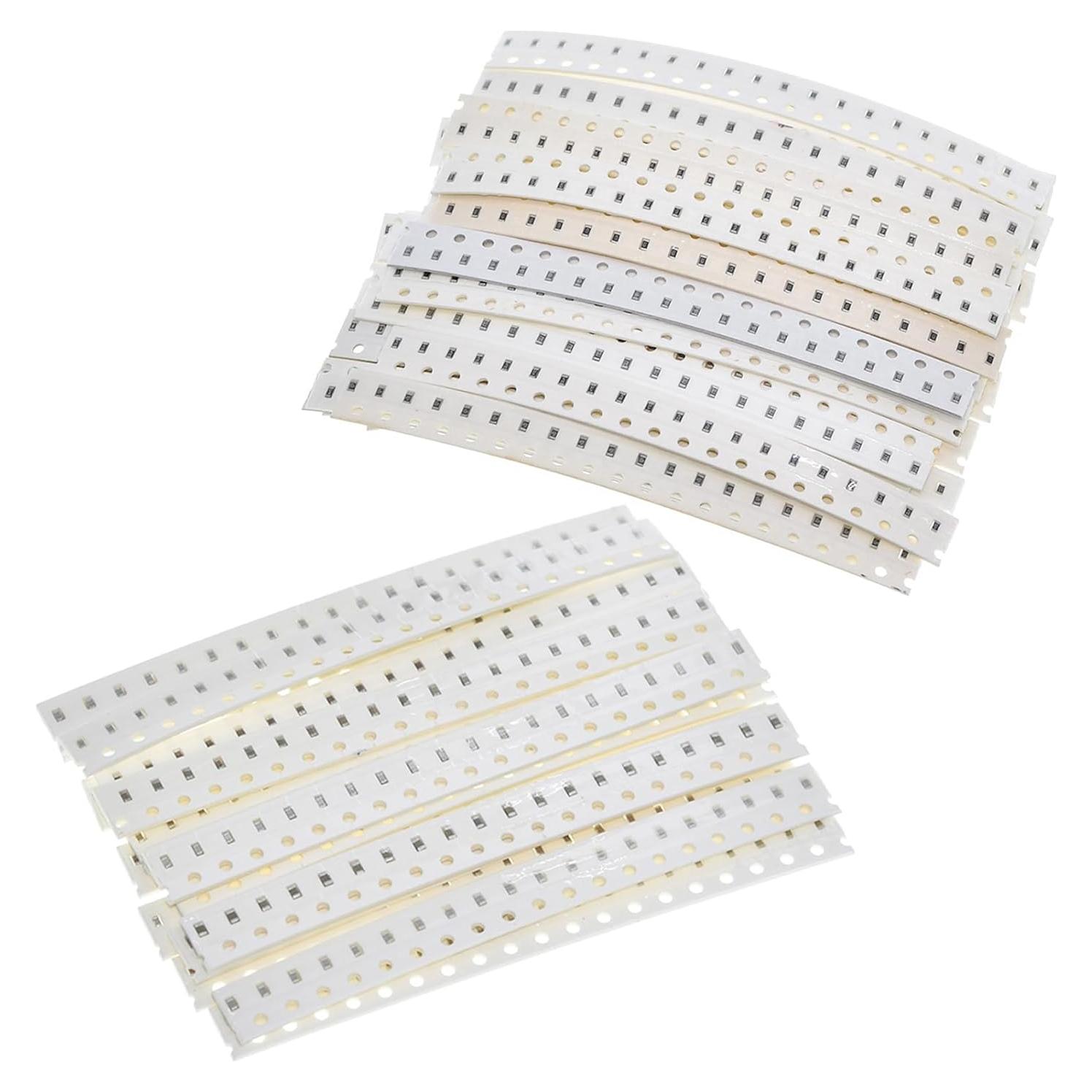 Kit de Capacitores y Resistores SMD Molence 2460PCS 10pF-22uF