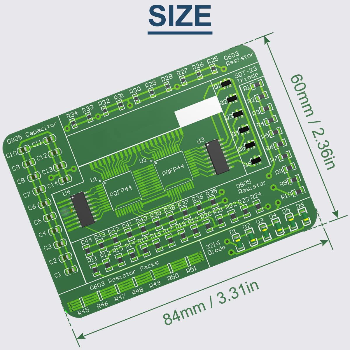 Kit de Práctica de Soldadura SMD DAOKAI 77 Componentes