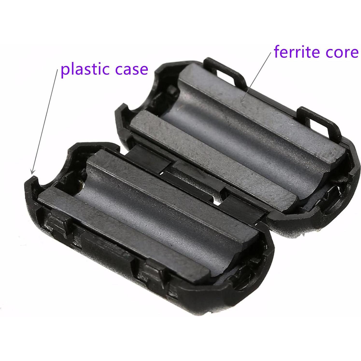 Filtro Electrónico Núcleo de Ferrita 3.5mm 12pcs Negro