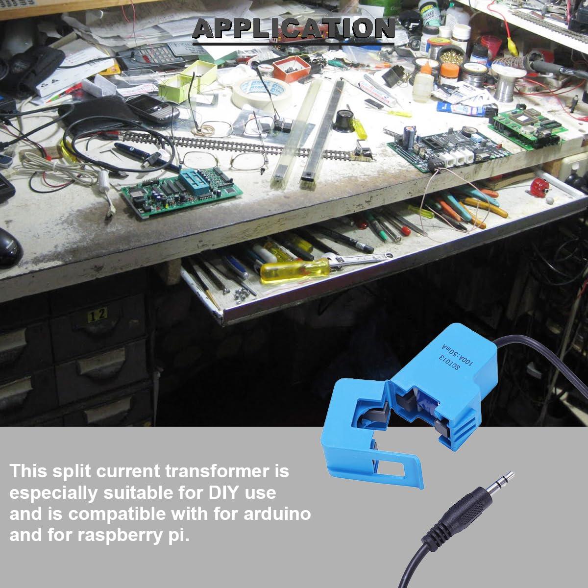 Transformador de Corriente SCT-013-000 100A/50mA + Módulo ADC