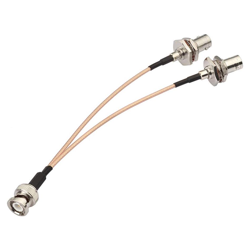 Divisor BNC 50 Ohm Superbat - Adaptador Masculino a Doble Femenino 15cm