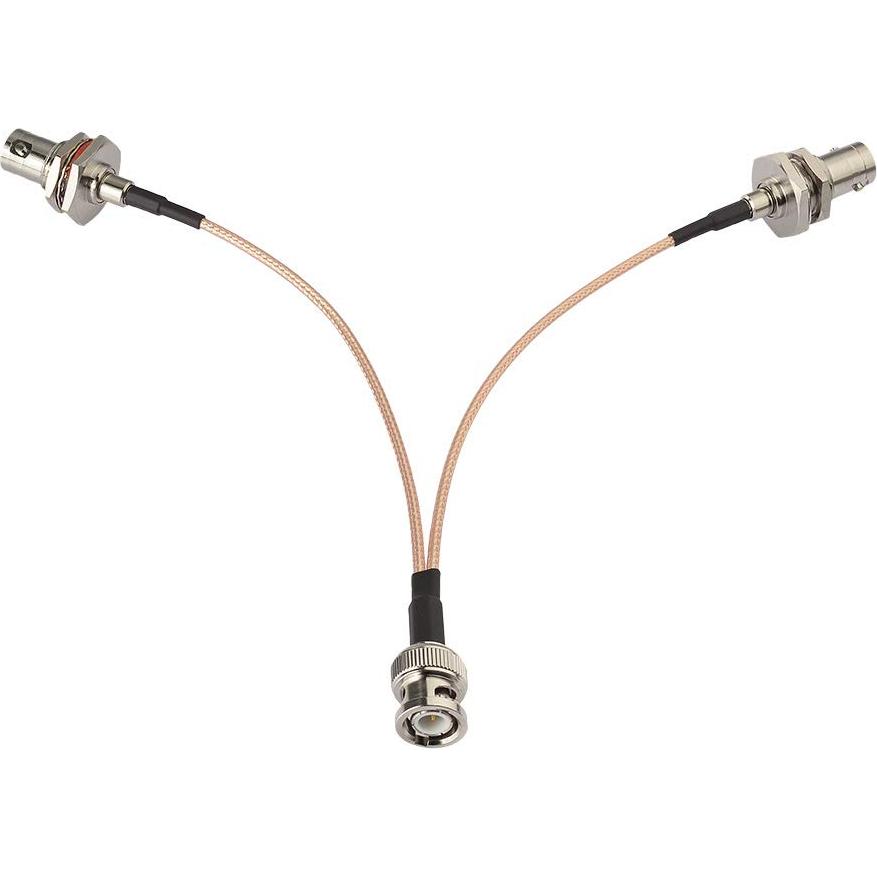 Divisor BNC 50 Ohm Superbat - Adaptador Masculino a Doble Femenino 15cm