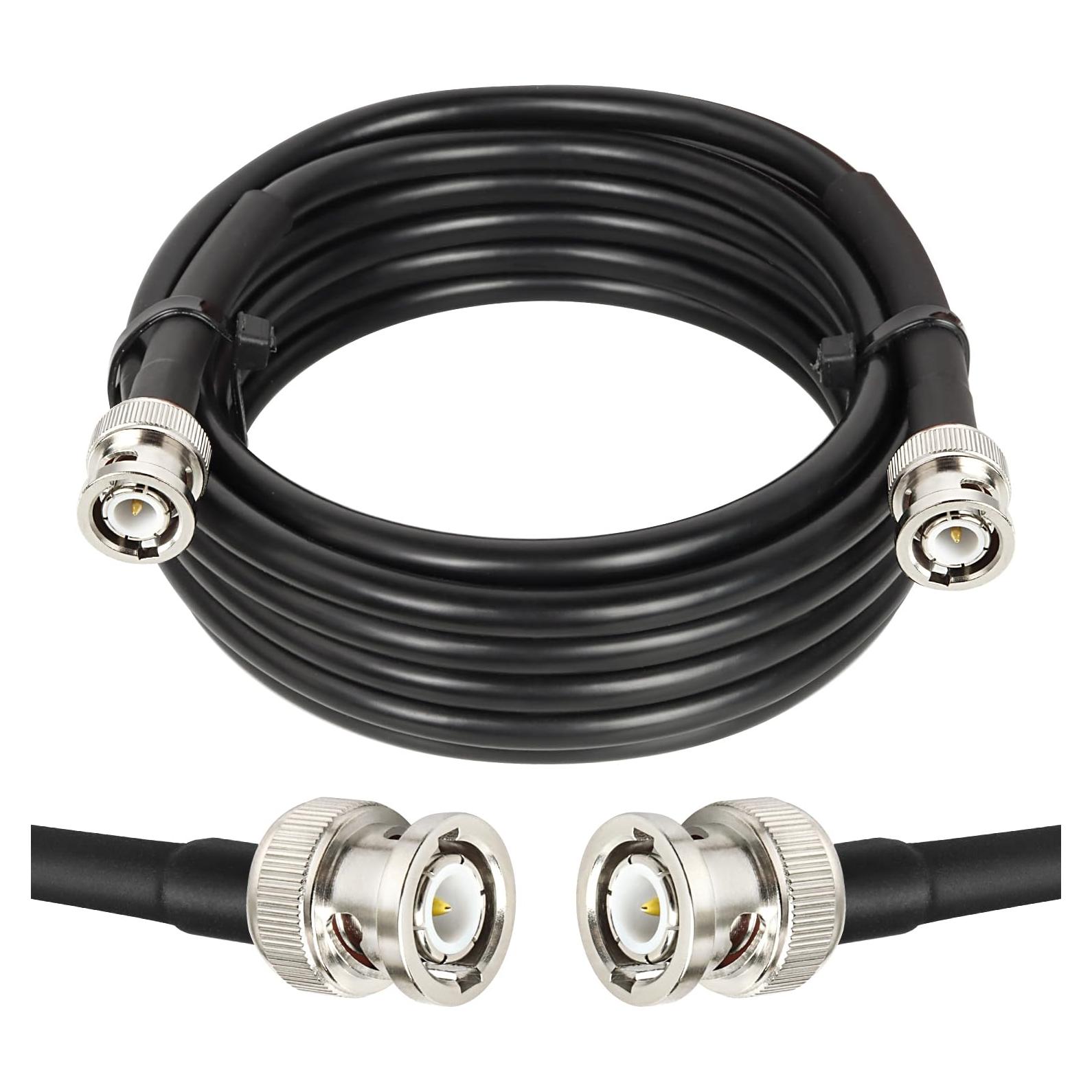 Cable coaxial BNC macho a macho RG8X 2.44m 50 ohm MOOKEERF