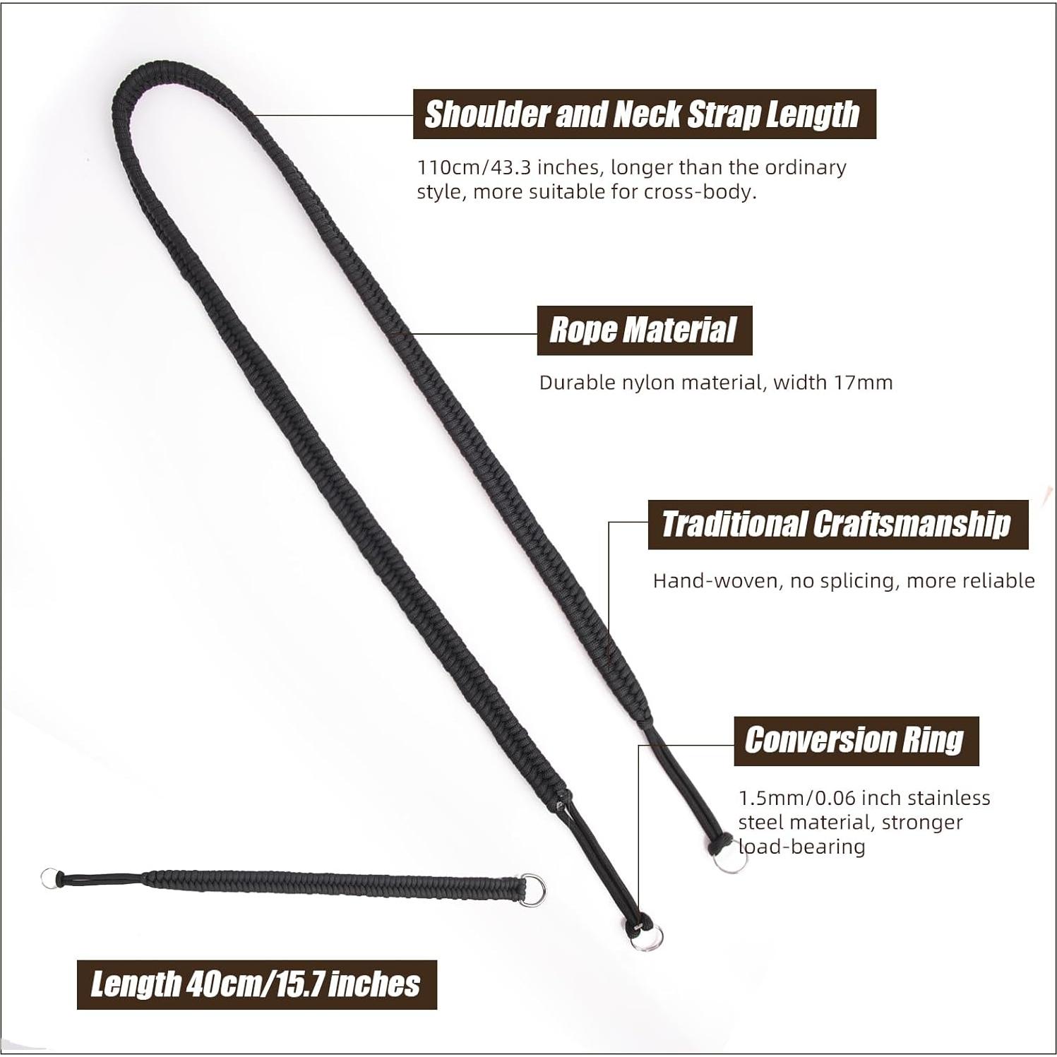 Correa de Cámara ARVOK 110cm con Muñequera - Universal SLR DSLR