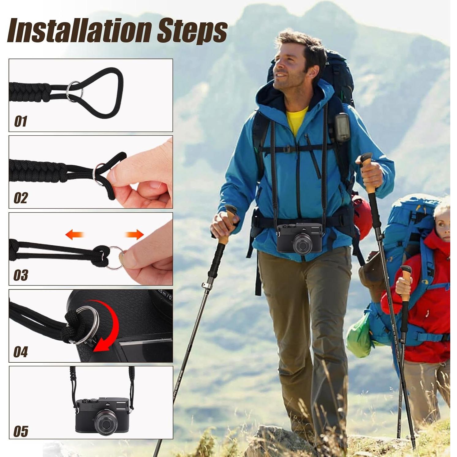 Correa de Cámara ARVOK 110cm con Muñequera - Universal SLR DSLR