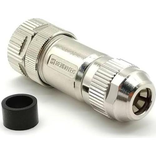 Conector Profibus M12 Hembra A-Code 4 Pines Recto IP68