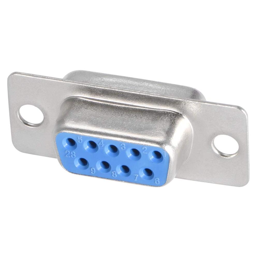 Conector D-sub Femenino 9 Pines uxcell Azul Paquete de 10