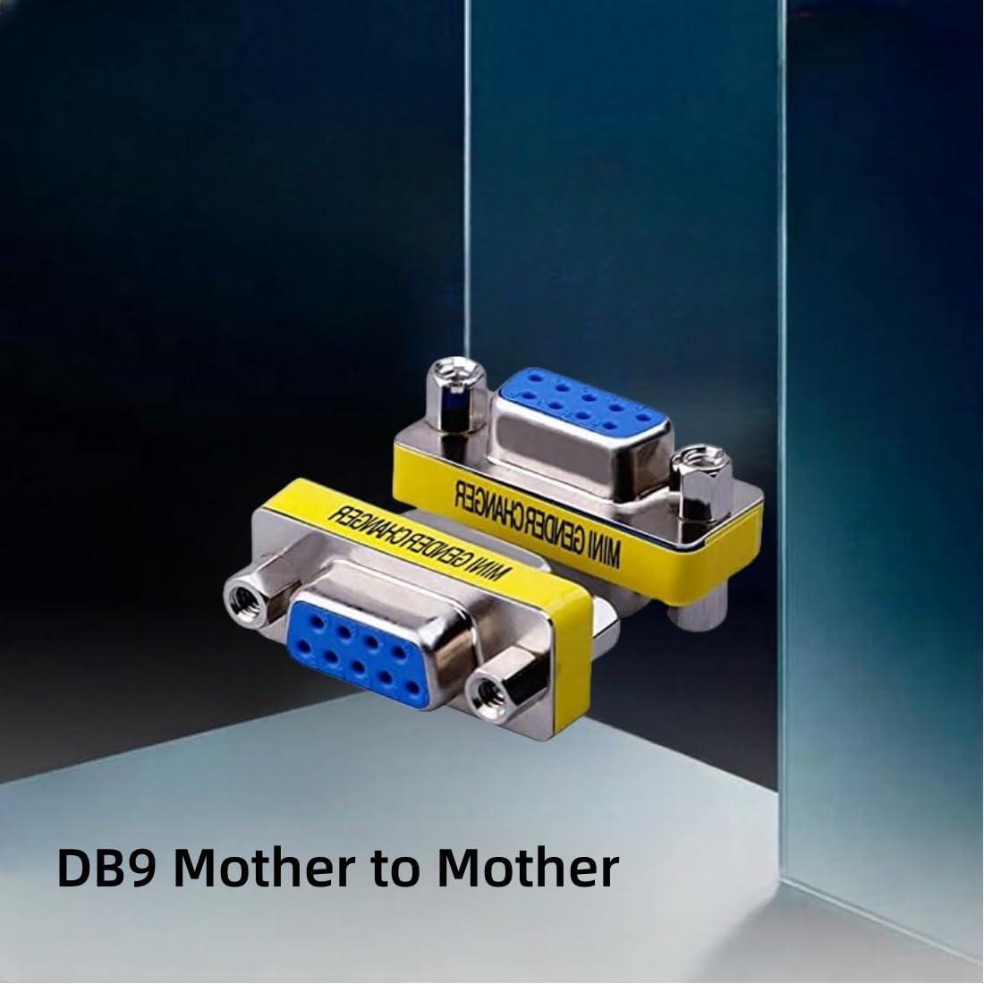 Paquete de 2 adaptadores DB9 hembra a hembra RS232 LuoQiuFa