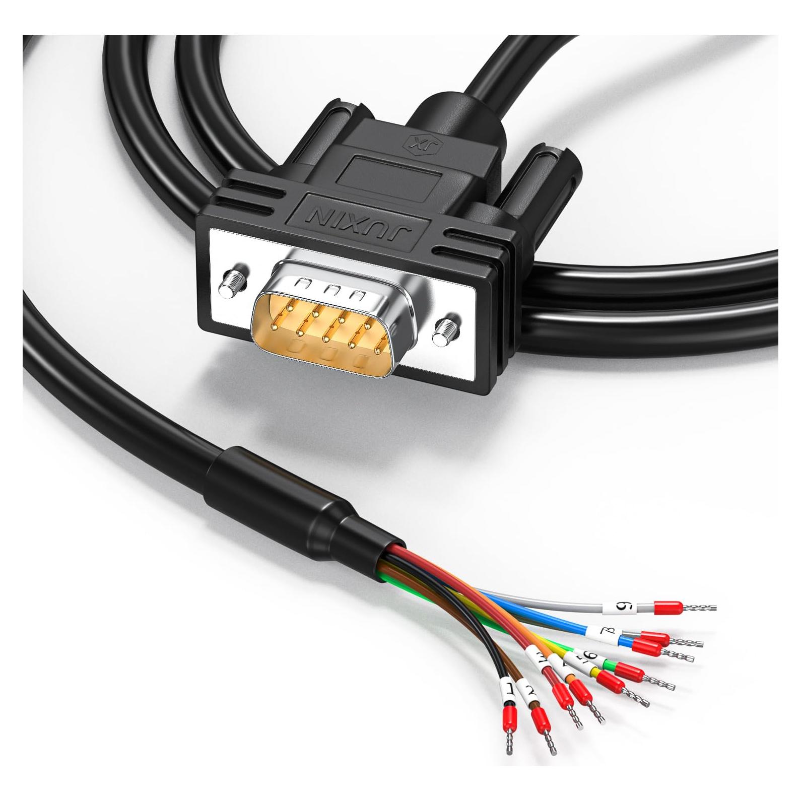 Cable de Extensión DB9 RS232 Hembra a Cable Pelado 0.91m JUXINICE