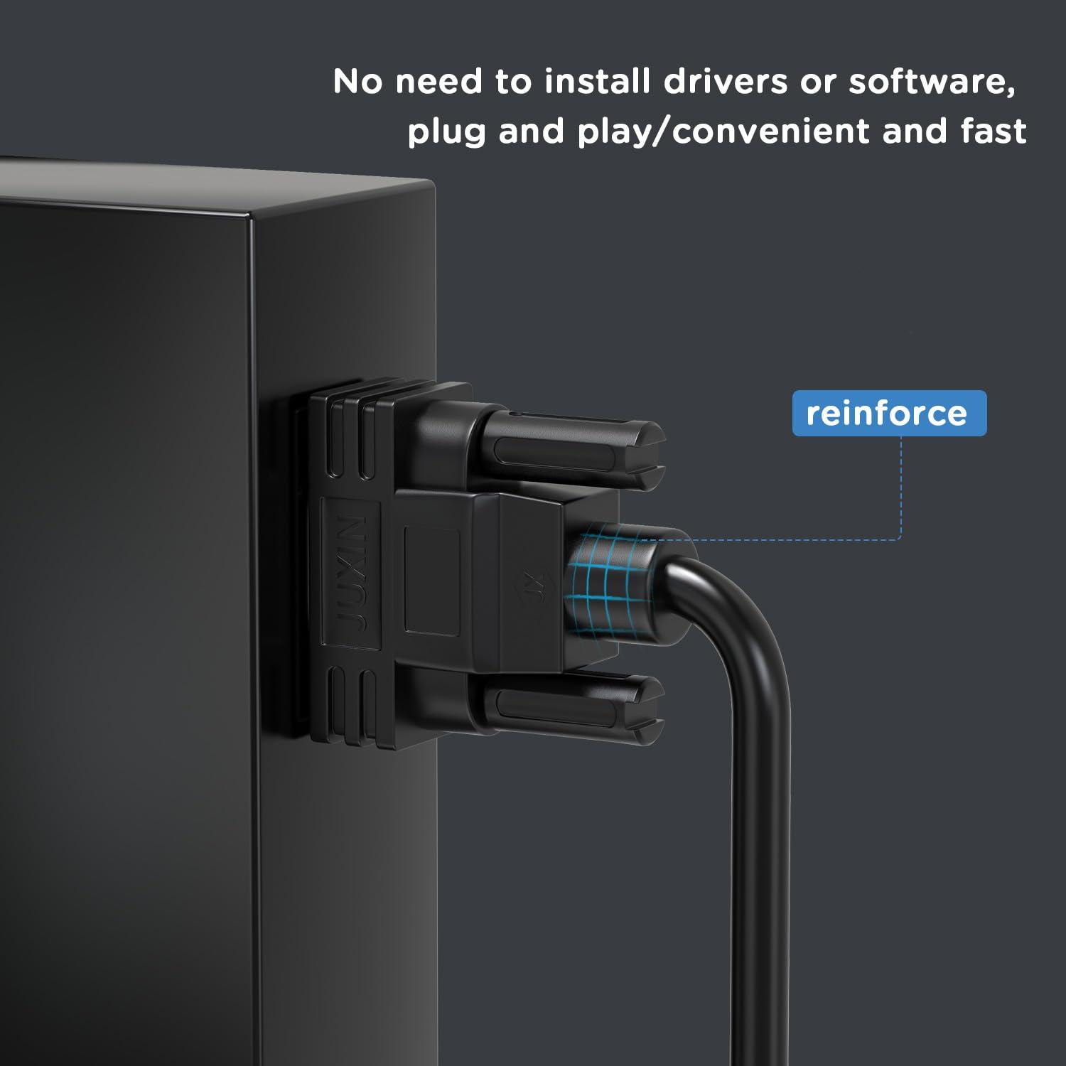 Cable de Extensión DB9 RS232 Hembra a Cable Pelado 0.91m JUXINICE