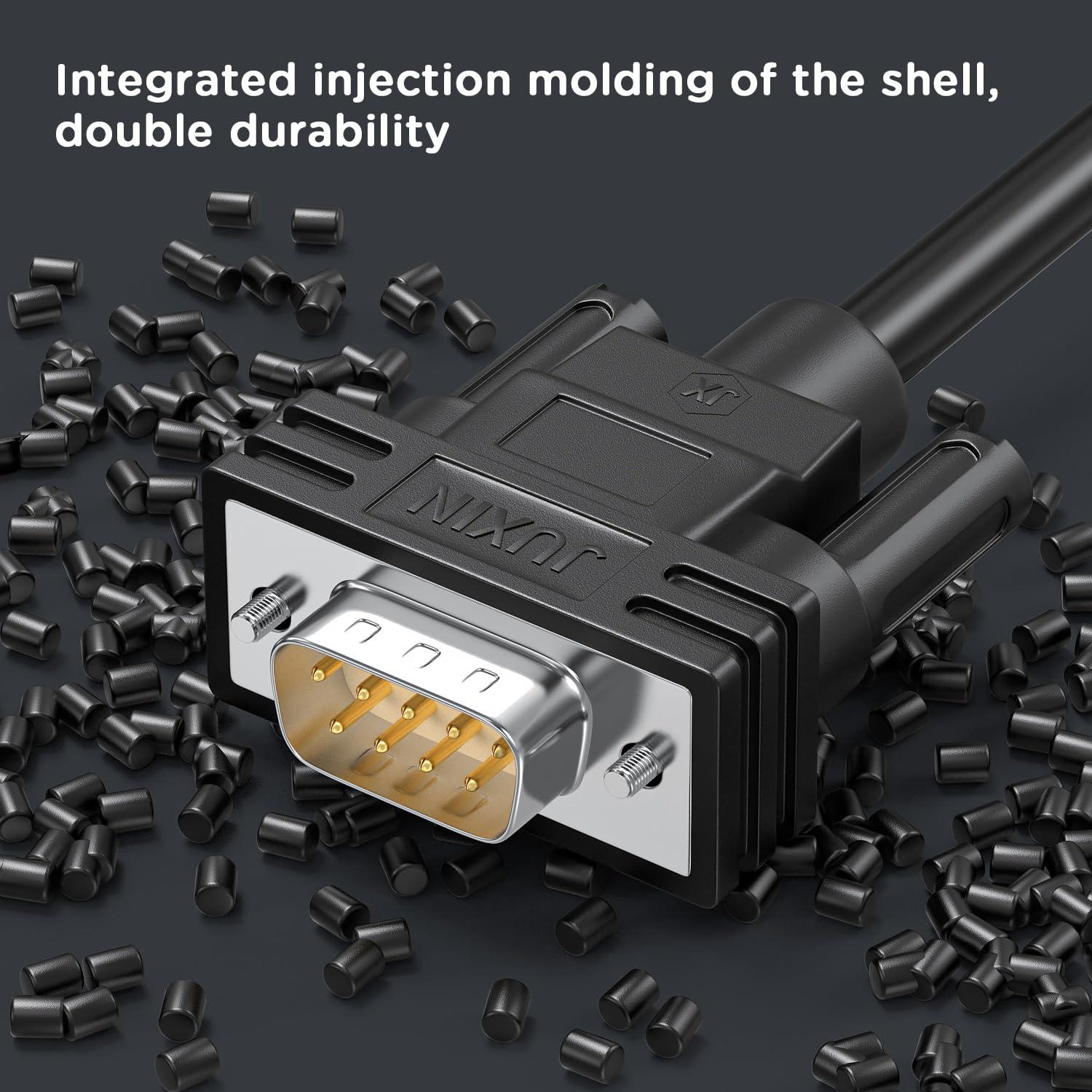 Cable de Extensión DB9 RS232 Hembra a Cable Pelado 0.91m JUXINICE