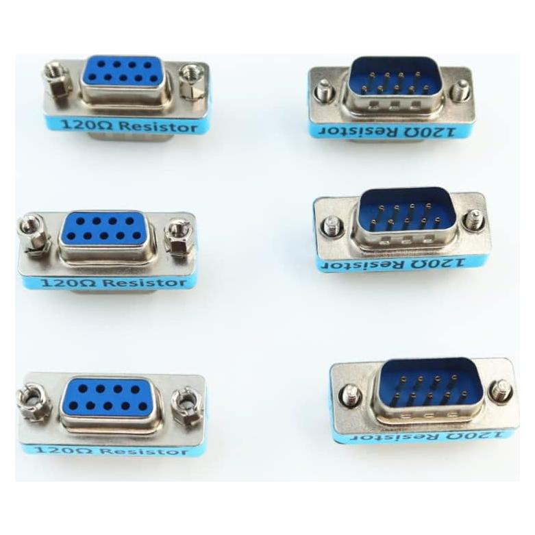 Adaptador DB9 Macho a Hembra YPP 6-Pack 120 Ohm CAN Bus