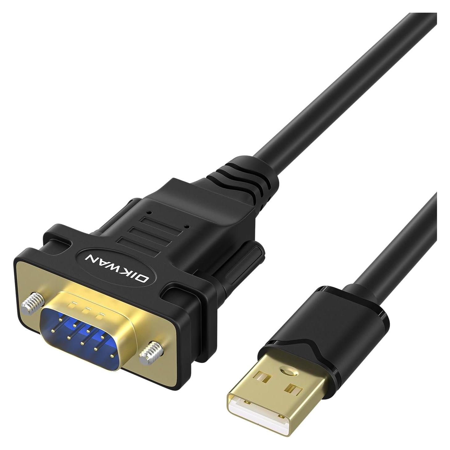 Adaptador USB a Serial RS-232 OIKWAN 1.83m 50Pack