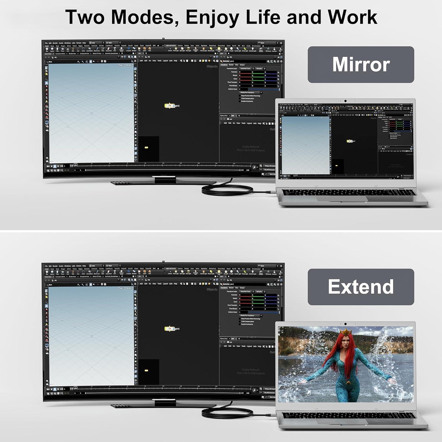 Cable HDMI a VGA Conable 10 pies, Macho a Macho, Full HD
