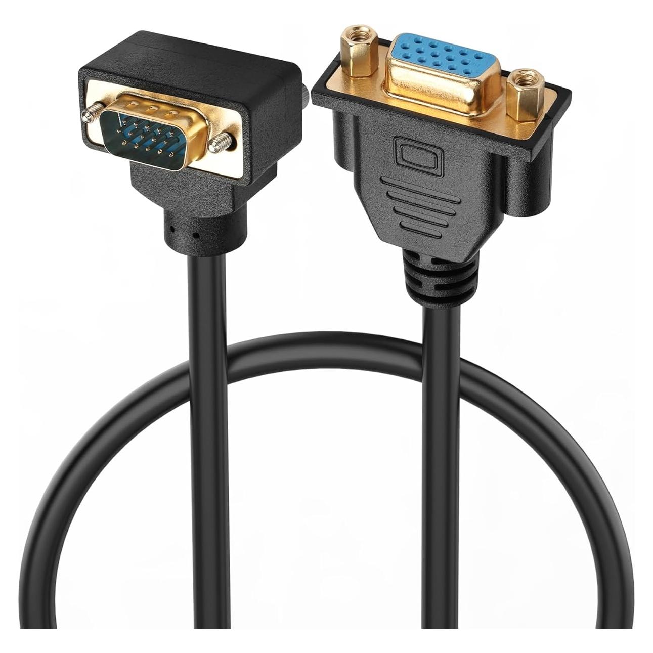 Cable VGA macho a hembra 90° PNGKNYOCN 0.5m Full HD 1080P