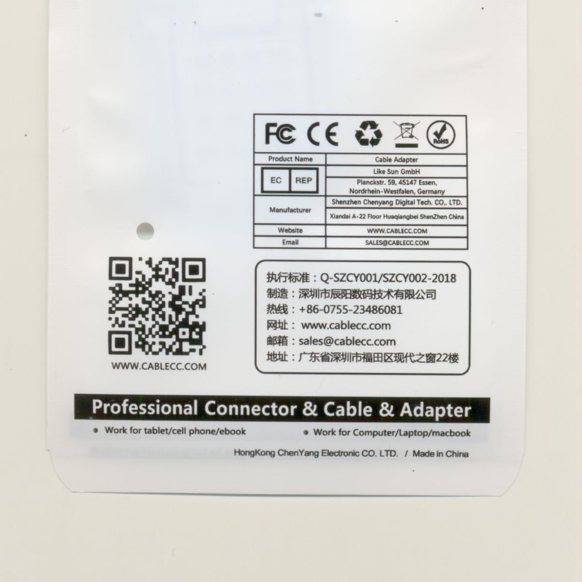 Cable VGA RGB Macho a Macho 1.0m 90 Grados CY para Monitor