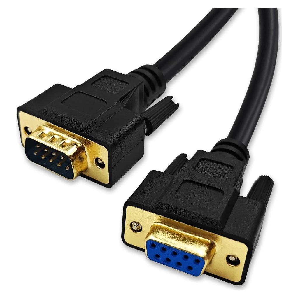 Cable de Módem Nulo DB9 Hembra a Macho 3 Metros XANHAM