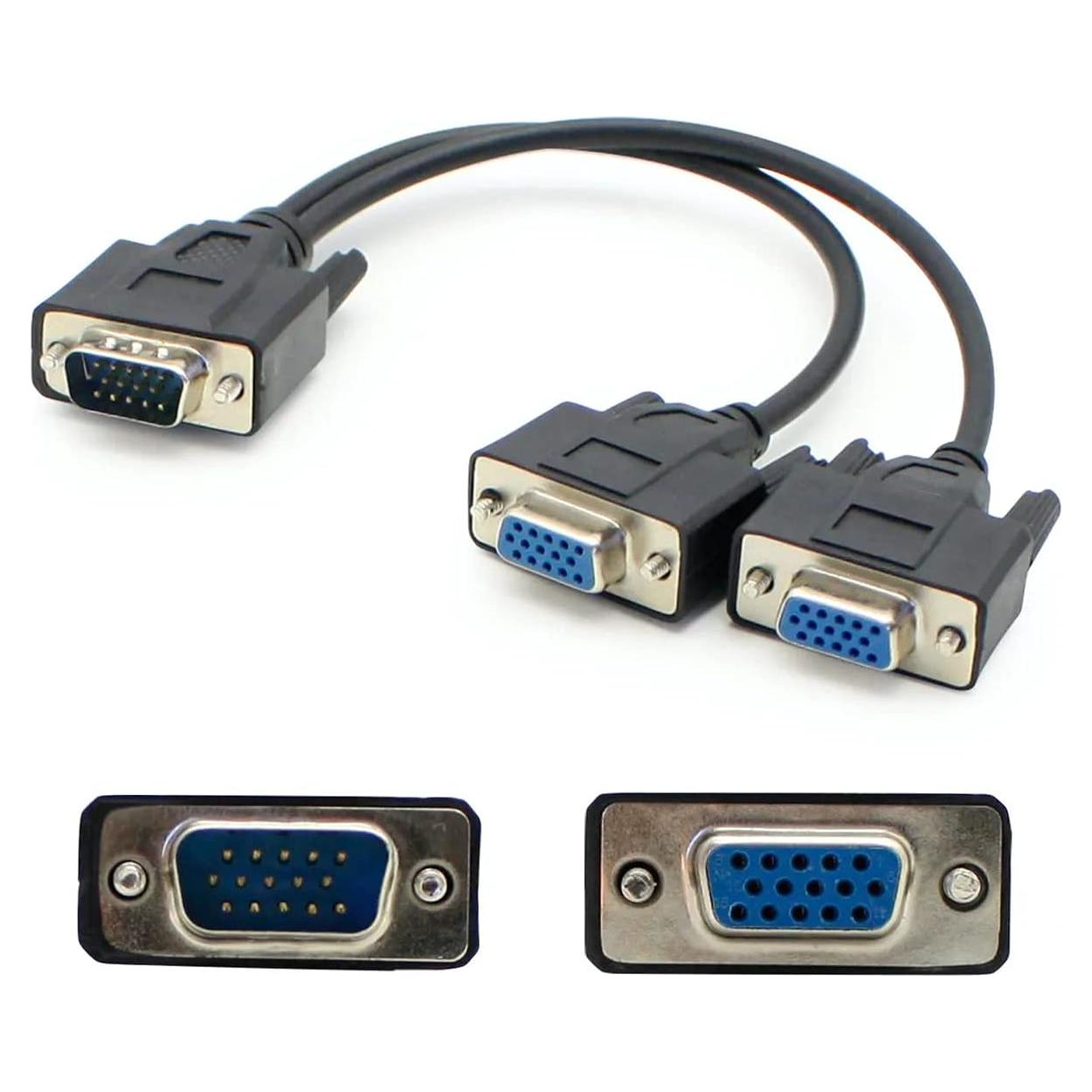 Cable Divisor VGA Macho a 2x Hembra AddOn VGASPLMFF 20.32 cm