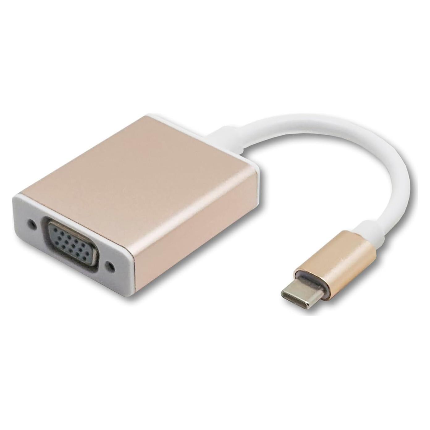 Adaptador USB-C a VGA 1080P Sonilco Rosa Dorado