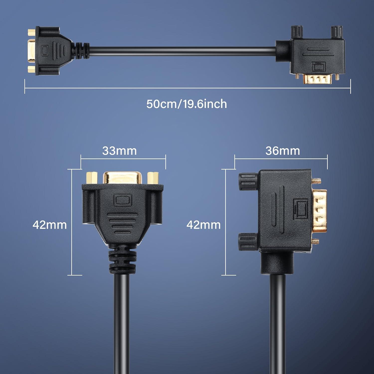 Cable VGA Extensión 90 Grados PNGKNYOCN 0.5M Full HD 1080P