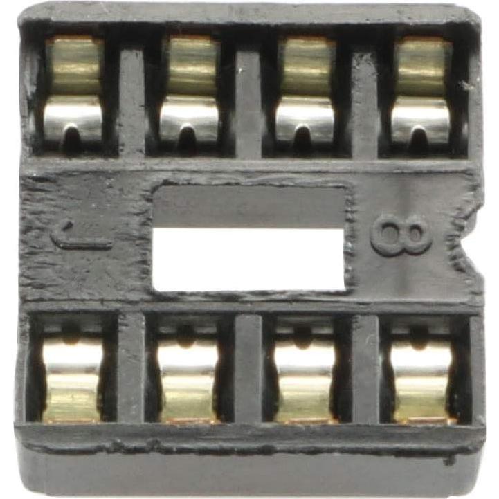 Zócalo IC DIP 8 Pines Tegg 60 PCS Soldadura Negro