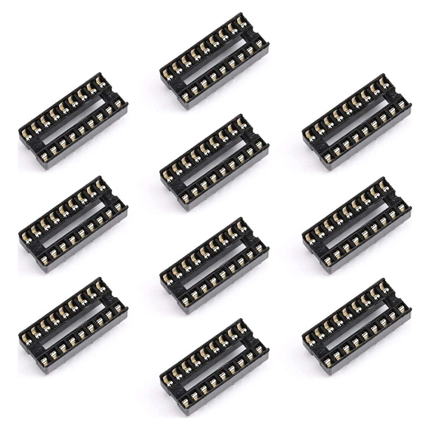 10 Pcs Zócalo DIP 18 Patas JESSINIE 2.54mm IC Circuito
