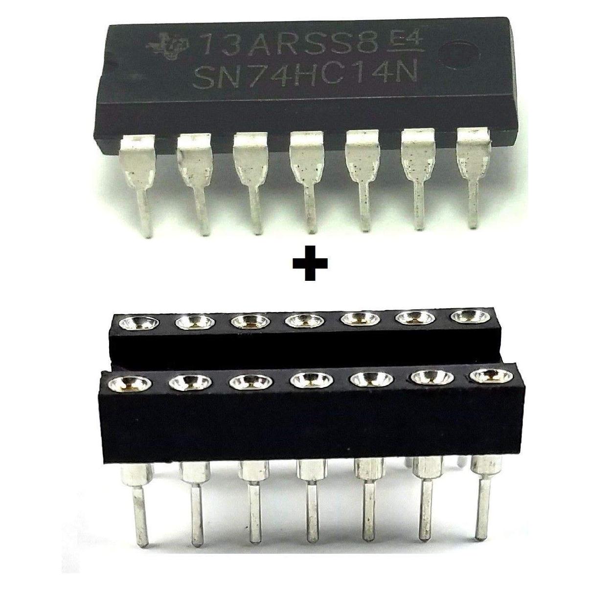 Inversores Schmitt-Trigger SN74HC14N Texas Instruments DIP-14