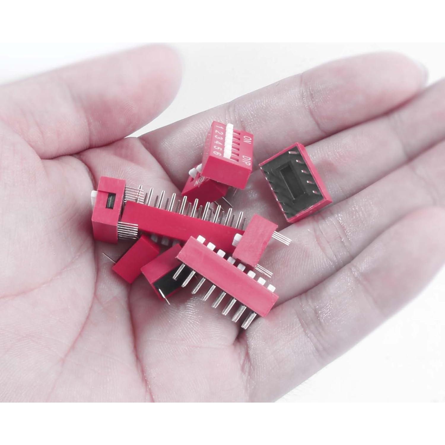 Kit de Interruptores Dip Deslizantes Juasky 40pcs 2.54mm