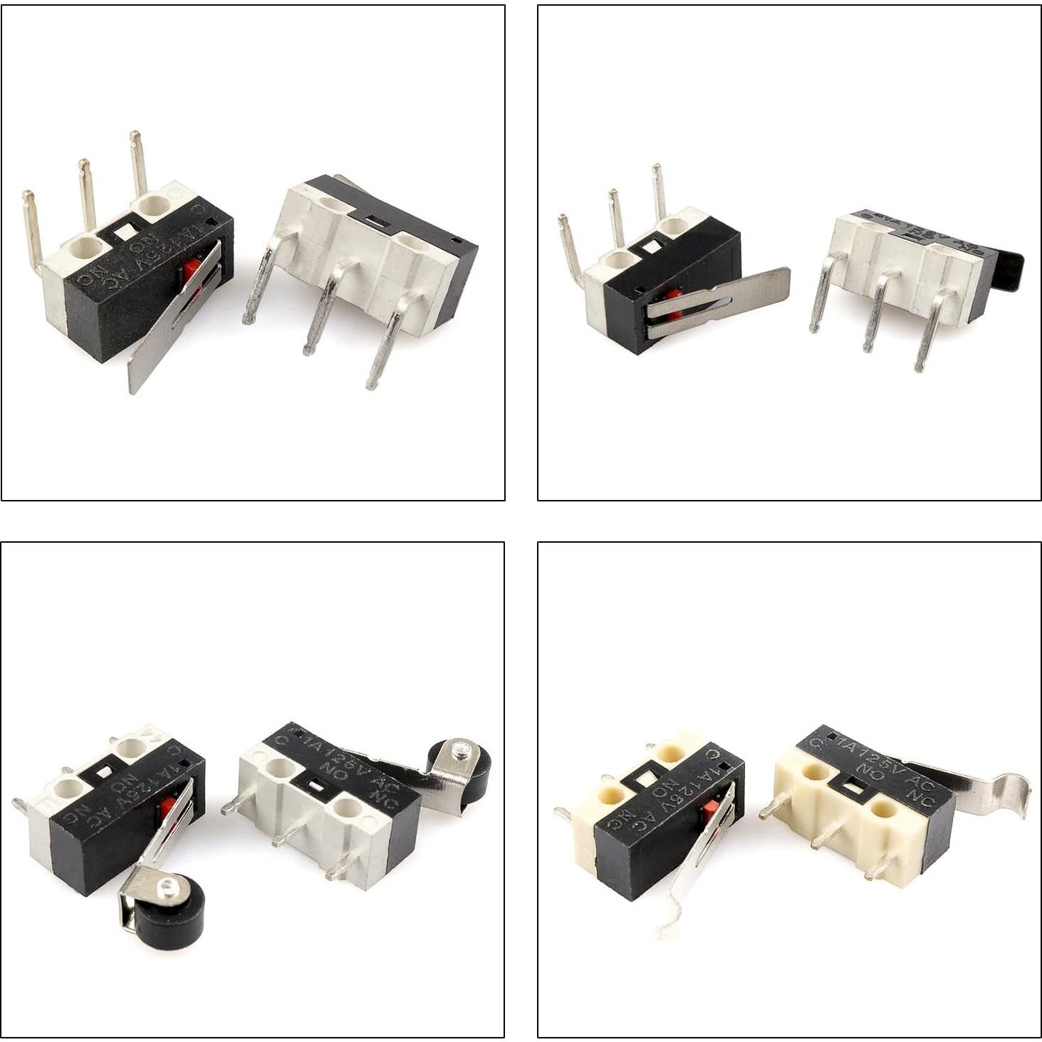 Kit de Interruptores de Límite Micro 40Pcs Kidisoii DIY