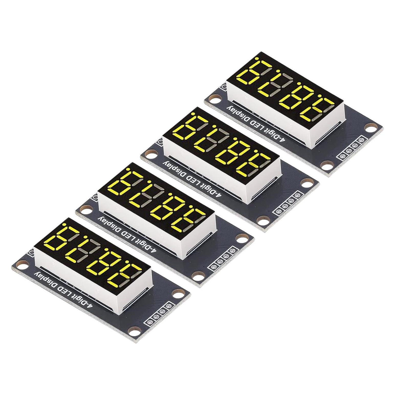 Módulo de Pantalla Digital LED 4 Dígitos TM1637 0.91 cm Amarillo