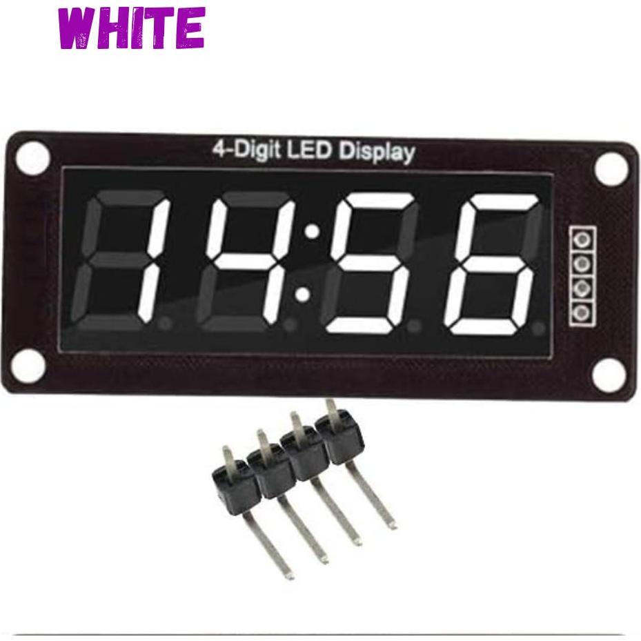 Módulo Pantalla LED 4 Dígitos 0.56" Blanco HiEmbedLogic - 4 pcs