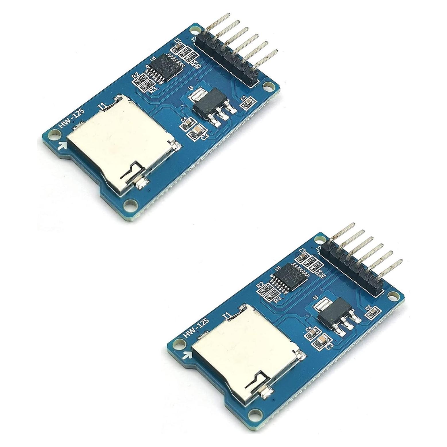 FainWan 2PCS Placa de Expansión Micro SD SPI 6 Pines